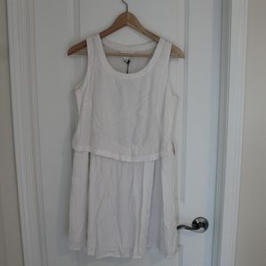 Olive and Oak White Layered Sun Dress Small